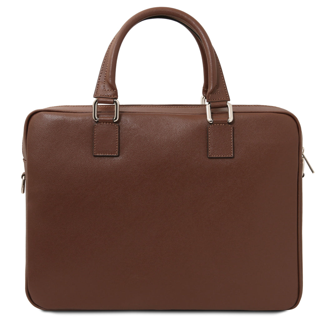Cartable homme cuir Saffiano ordinateur 15 pouces TORINO