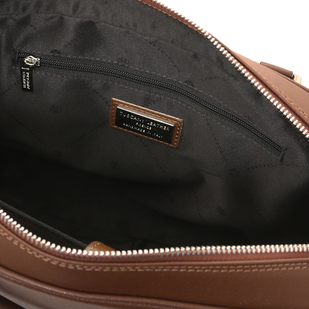 Cartable homme cuir Saffiano ordinateur 15 pouces TORINO