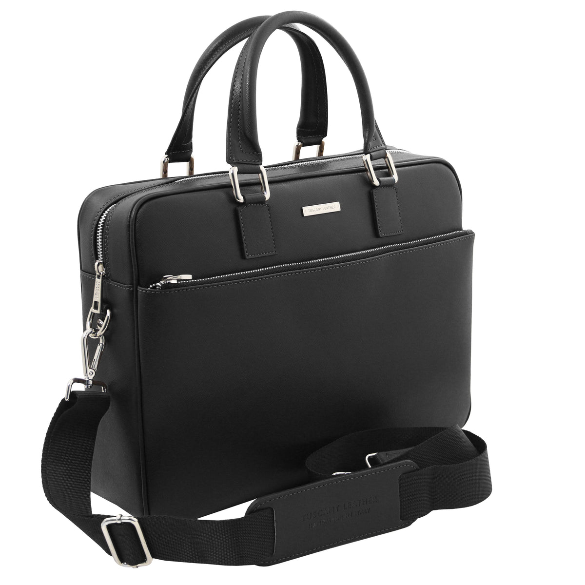Cartable homme cuir Saffiano ordinateur 15 pouces TORINO