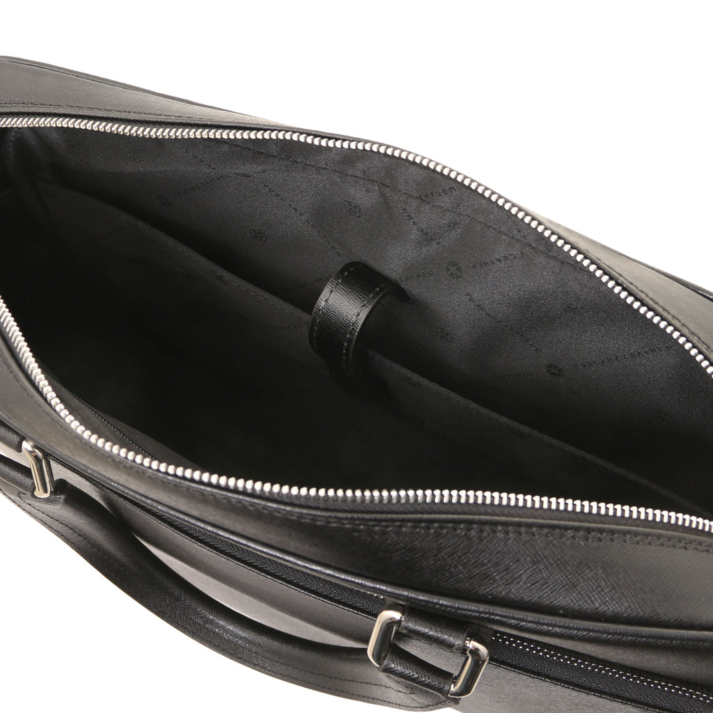 Cartable homme cuir Saffiano ordinateur 15 pouces TORINO