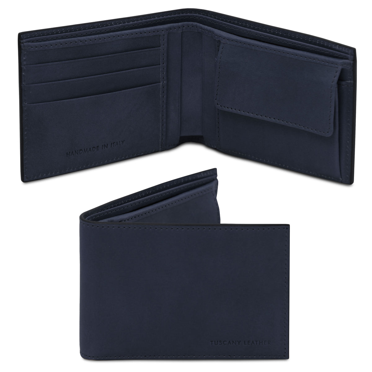 Portefeuille homme ESCLUSIVO en cuir avec porte-monnaie