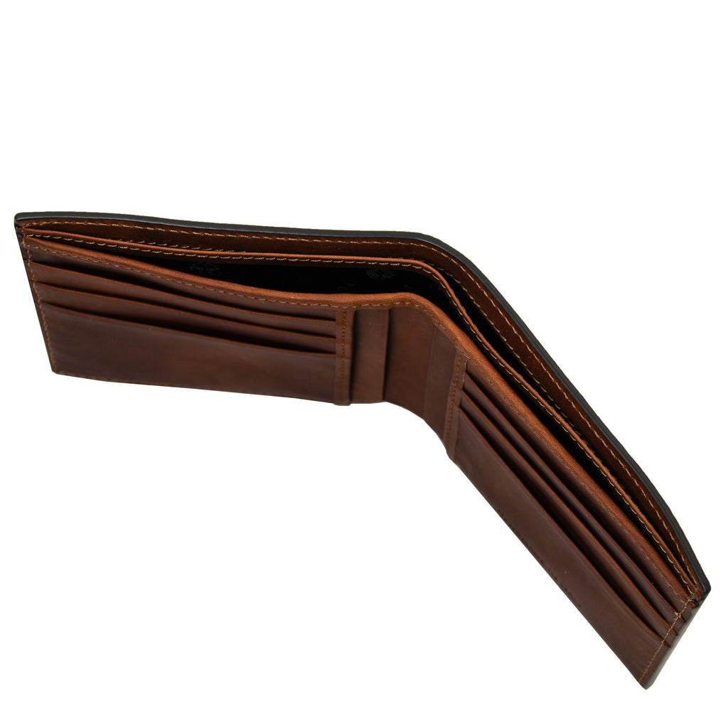 Portefeuille homme ESCLUSIVO cuir pleine fleur 10 cartes
