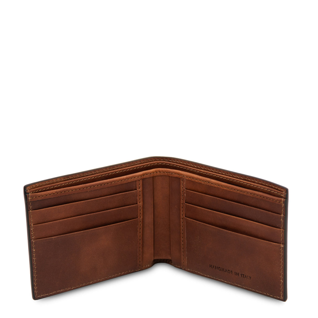 Portefeuille homme ESCLUSIVO cuir pleine fleur 10 cartes