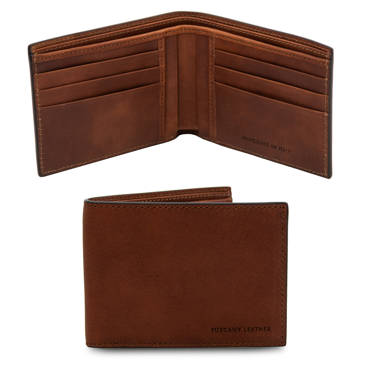 Portefeuille homme ESCLUSIVO cuir pleine fleur 10 cartes