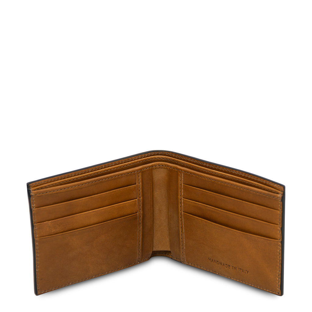 Portefeuille homme ESCLUSIVO cuir pleine fleur 10 cartes