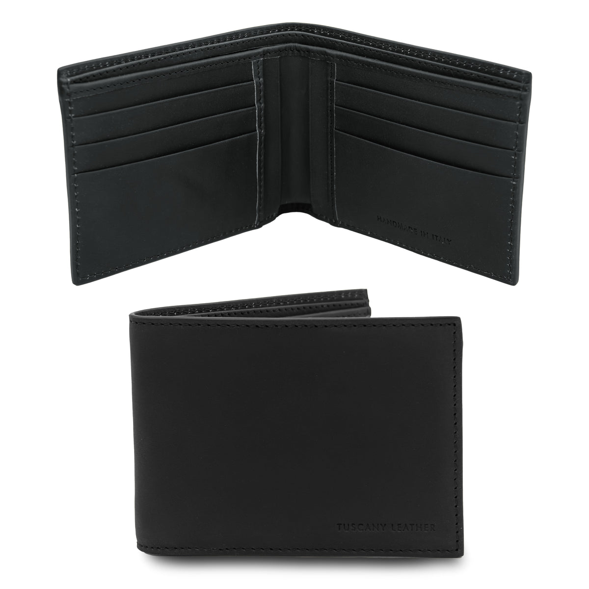 Portefeuille homme ESCLUSIVO cuir pleine fleur 10 cartes Main image