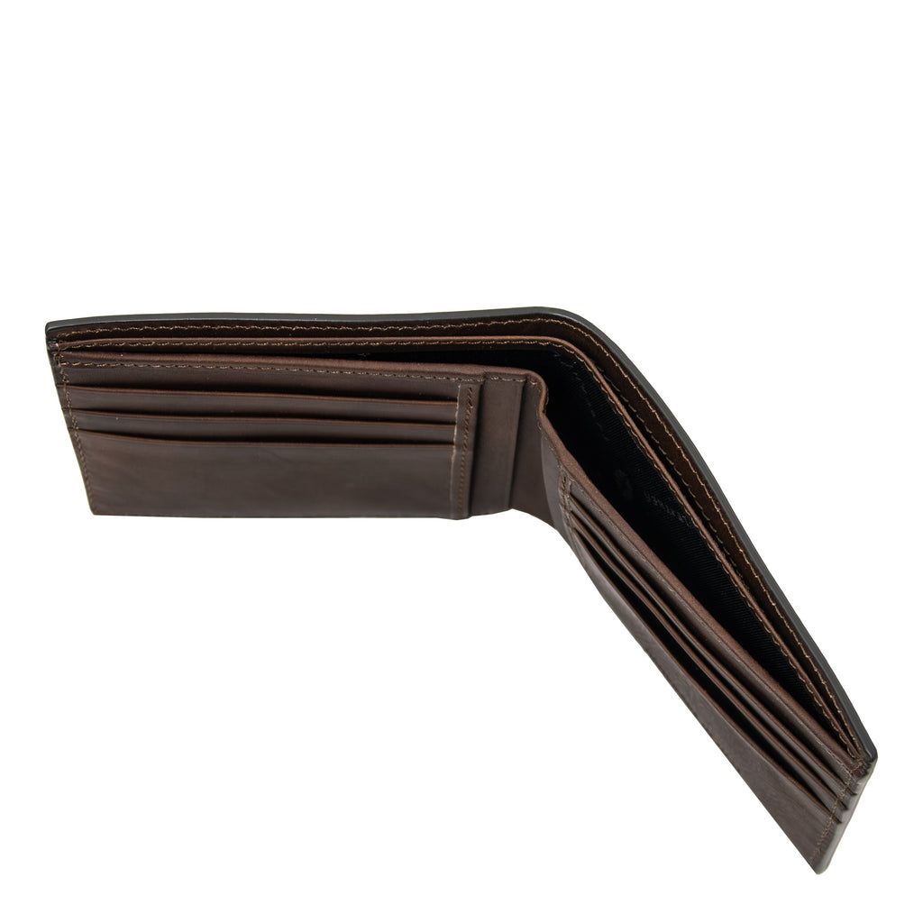 Portefeuille homme ESCLUSIVO cuir pleine fleur 10 cartes
