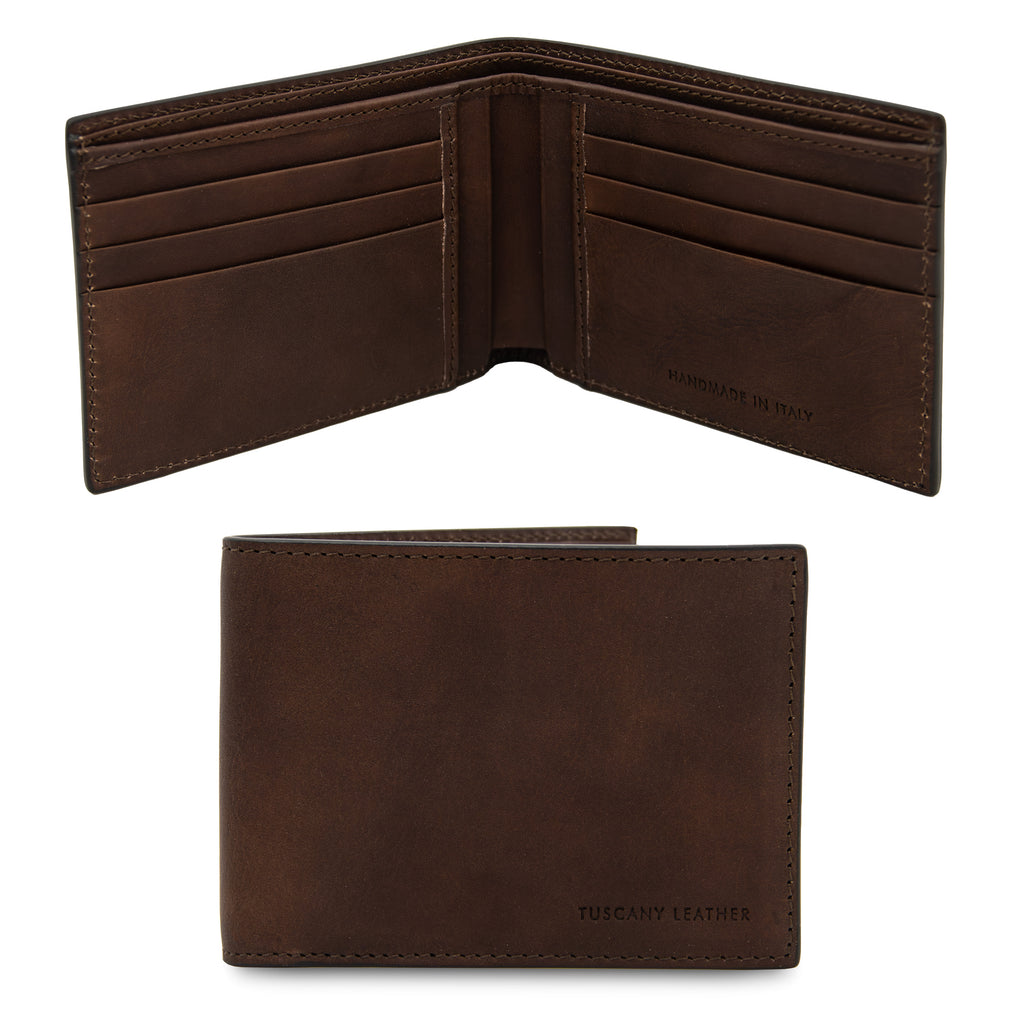 Portefeuille homme ESCLUSIVO cuir pleine fleur 10 cartes