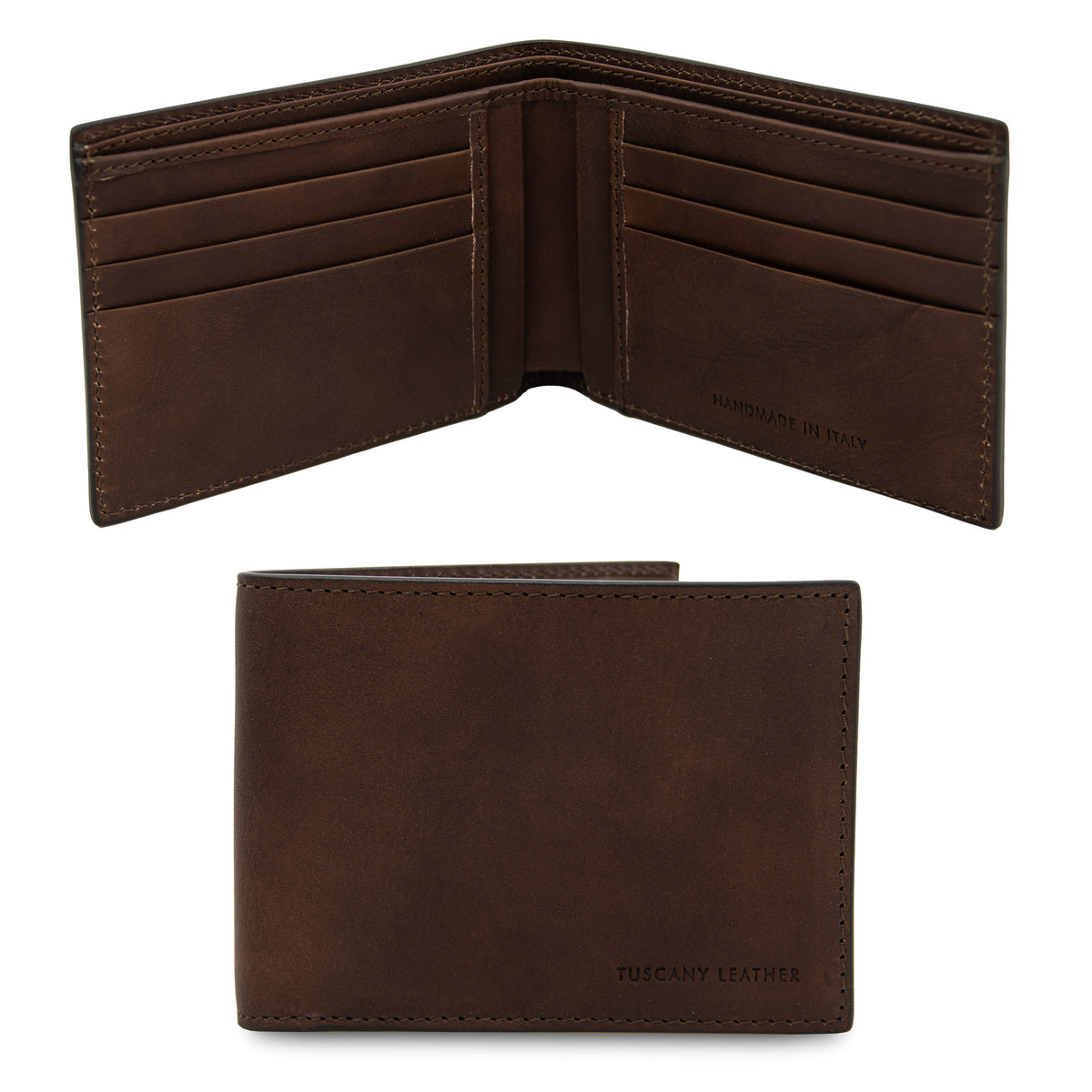 Portefeuille homme ESCLUSIVO cuir pleine fleur 10 cartes