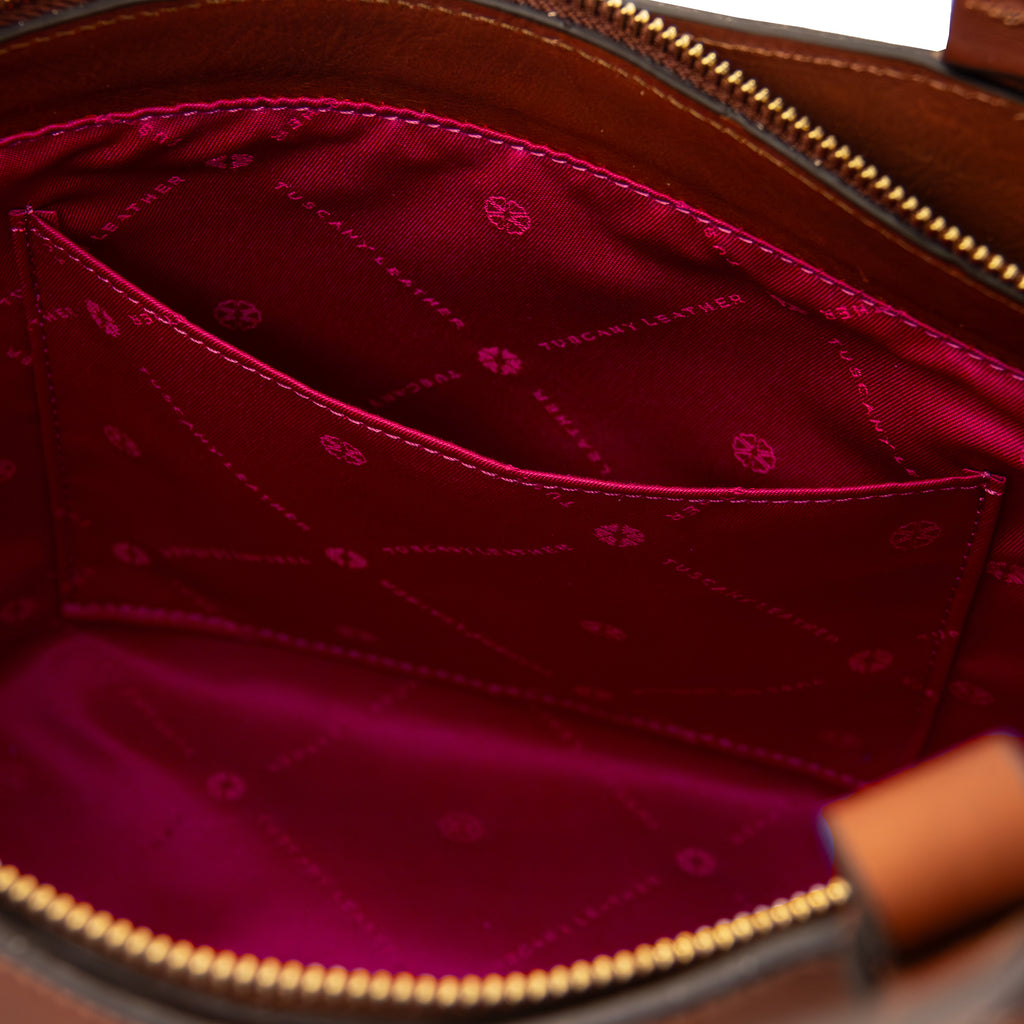 LIBRA — Cabas en cuir pleine fleur à tannage végétal