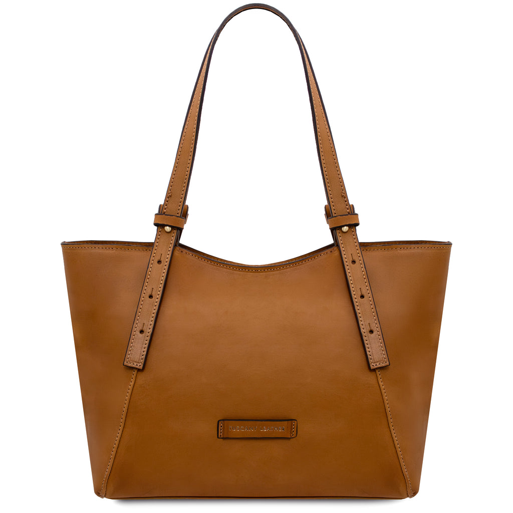 LIBRA — Cabas en cuir pleine fleur à tannage végétal