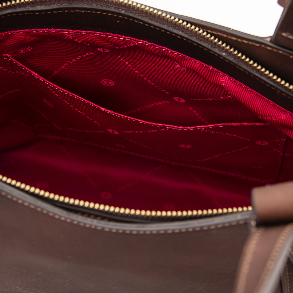 LIBRA — Cabas en cuir pleine fleur à tannage végétal