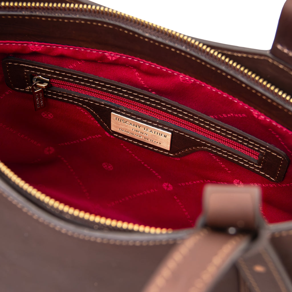 LIBRA — Cabas en cuir pleine fleur à tannage végétal