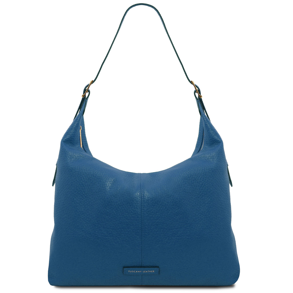 PLENIA — Grand sac shopping en cuir grainé