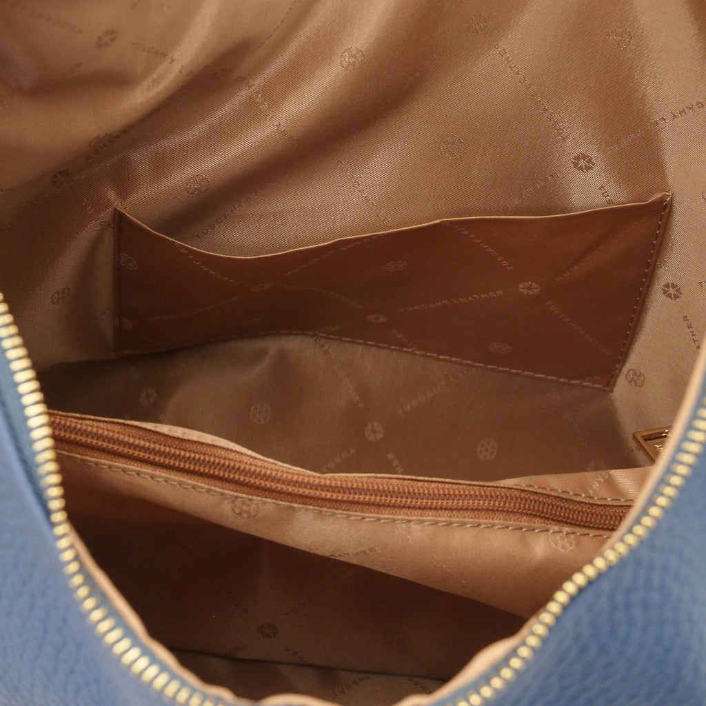 PLENIA — Grand sac shopping en cuir grainé