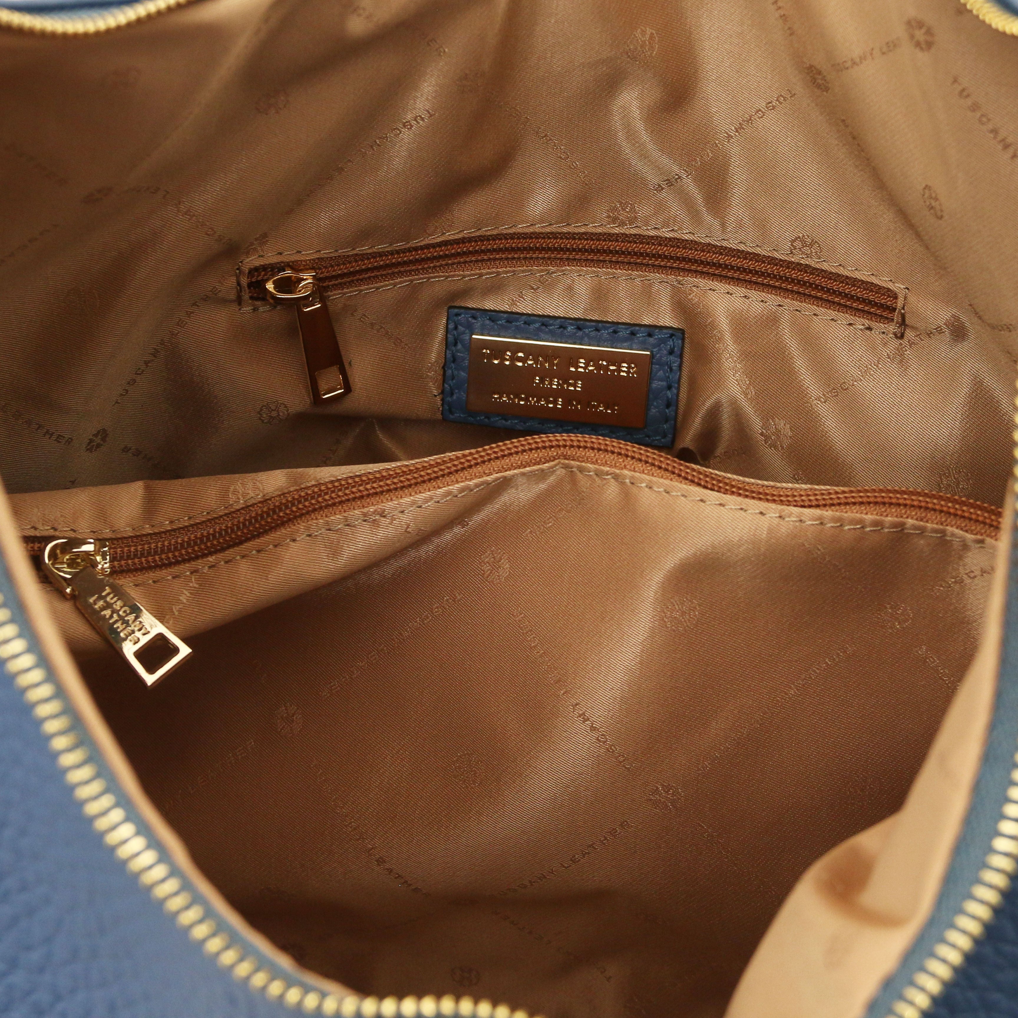 PLENIA — Grand sac shopping en cuir grainé