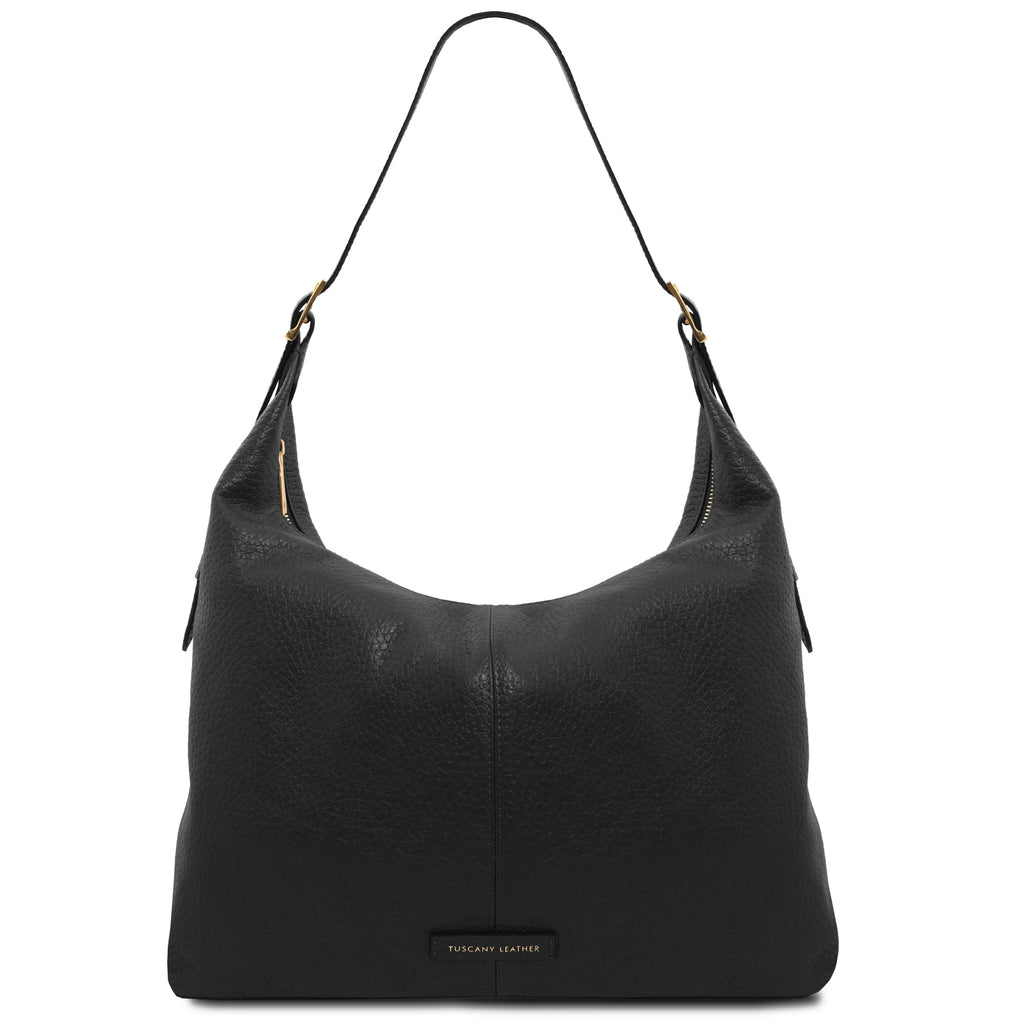 PLENIA — Grand sac shopping en cuir grainé