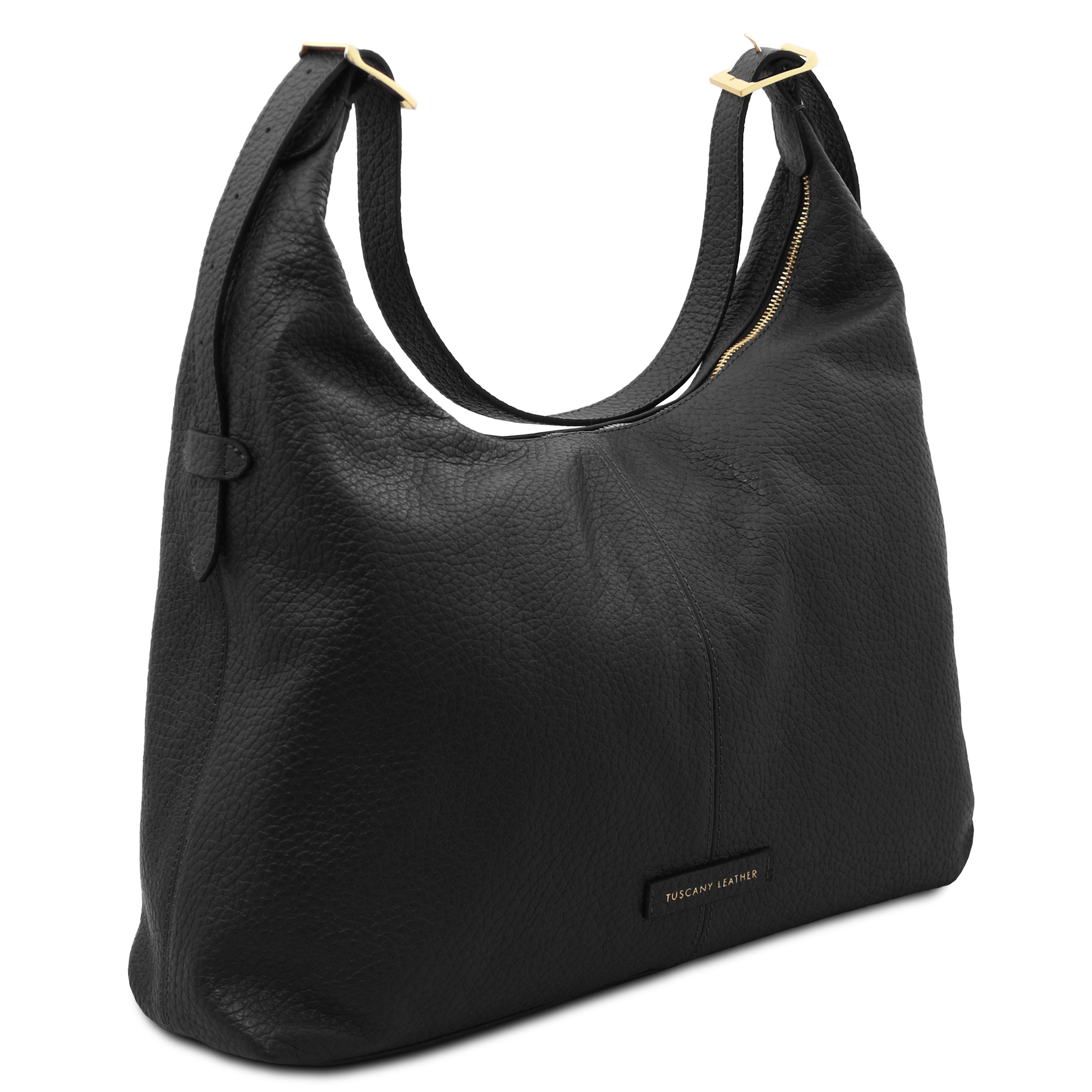 PLENIA — Grand sac shopping en cuir grainé