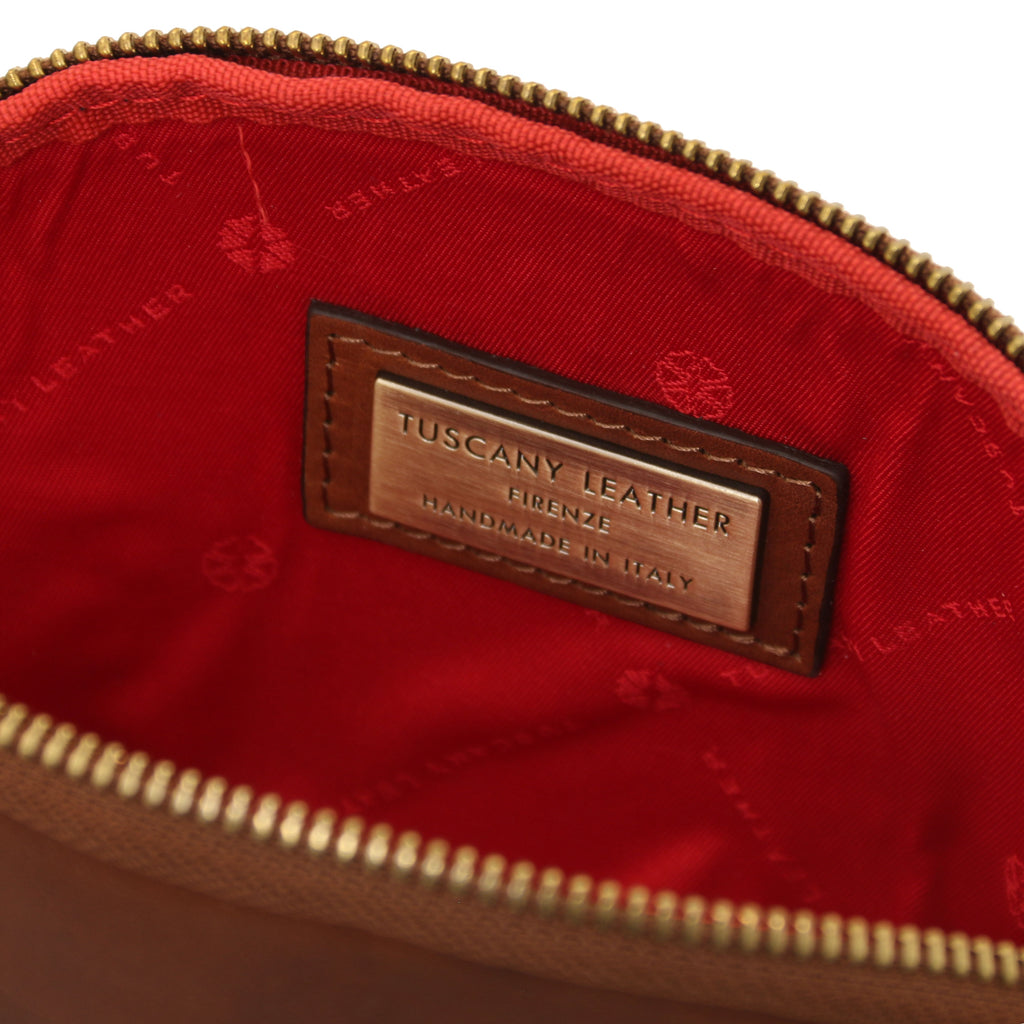 Trousse de toilette femme VERA en cuir pleine fleur