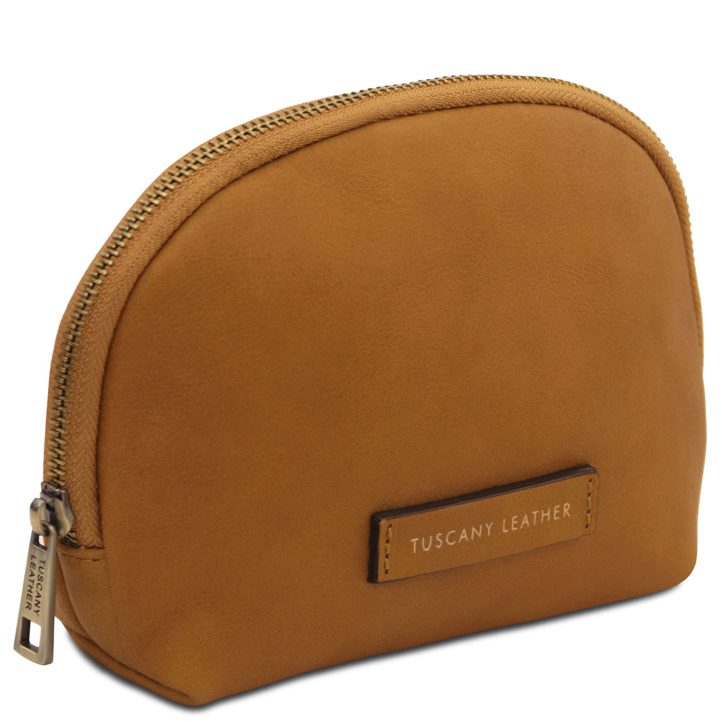 Trousse de toilette femme VERA en cuir pleine fleur