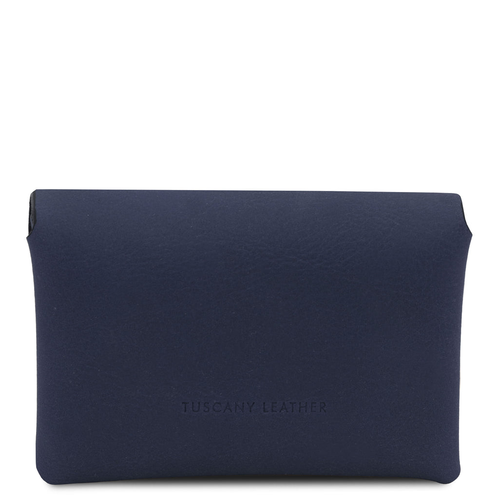 Porte-monnaie compact MONETA en cuir pleine fleur