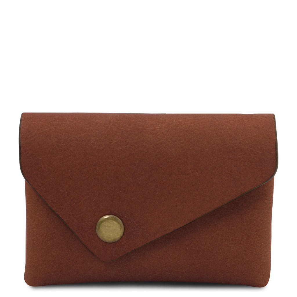Porte-monnaie compact MONETA en cuir pleine fleur