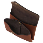 Porte-monnaie compact MONETA en cuir pleine fleur