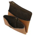 Porte-monnaie compact MONETA en cuir pleine fleur