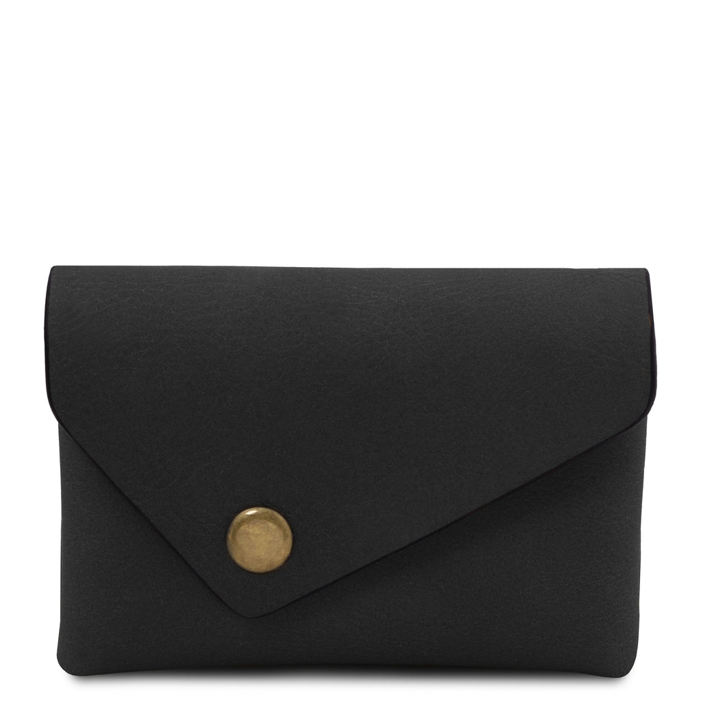 Porte-monnaie compact MONETA en cuir pleine fleur