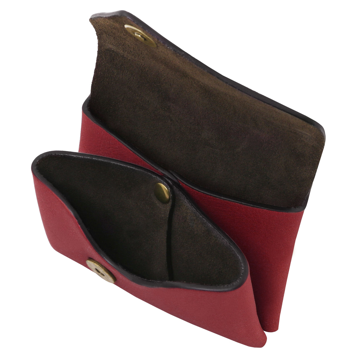 Porte-monnaie compact MONETA en cuir pleine fleur
