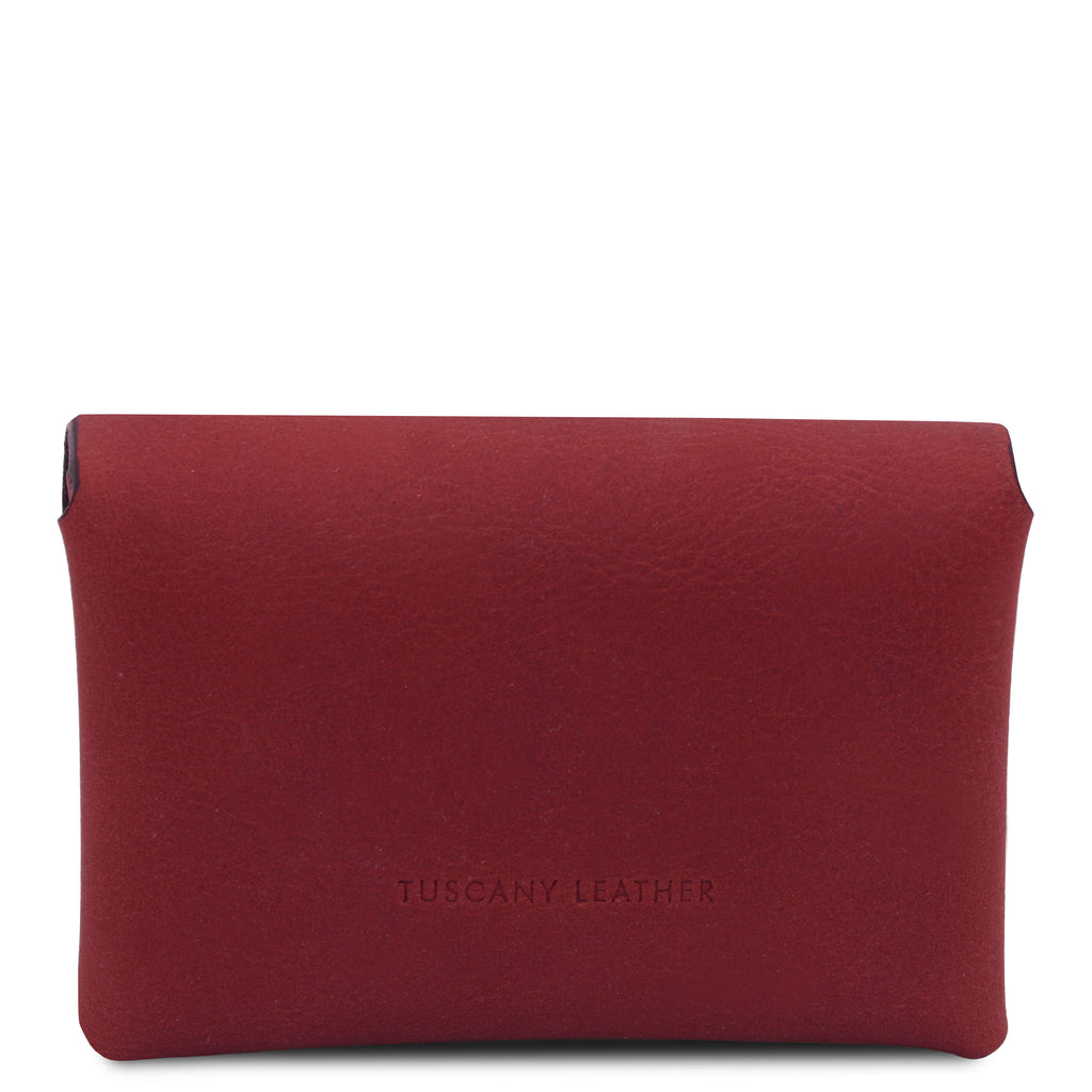 Porte-monnaie compact MONETA en cuir pleine fleur