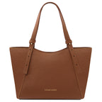 LIBRA — Grand sac shopping en cuir gros grain