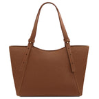 LIBRA — Grand sac shopping en cuir gros grain