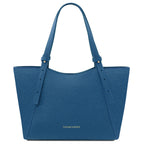 LIBRA — Grand sac shopping en cuir gros grain