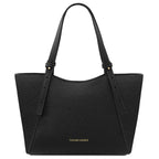 LIBRA — Grand sac shopping en cuir gros grain