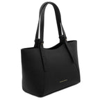LIBRA — Grand sac shopping en cuir gros grain