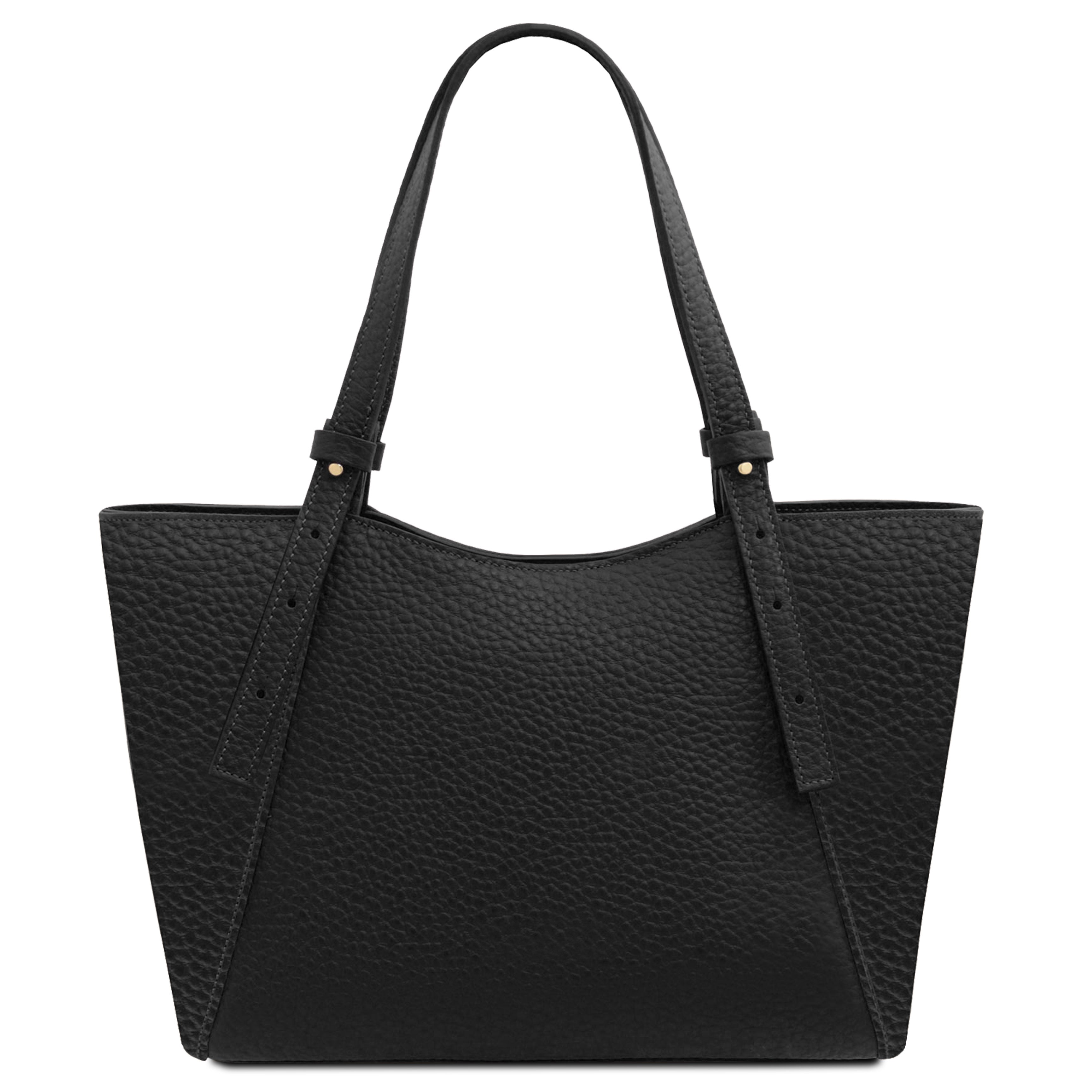 LIBRA — Grand sac shopping en cuir gros grain
