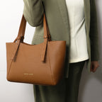 LIBRA — Grand sac shopping en cuir gros grain