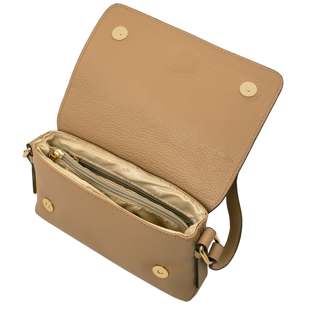 LIVIA — Sac bandoulière en cuir grainé