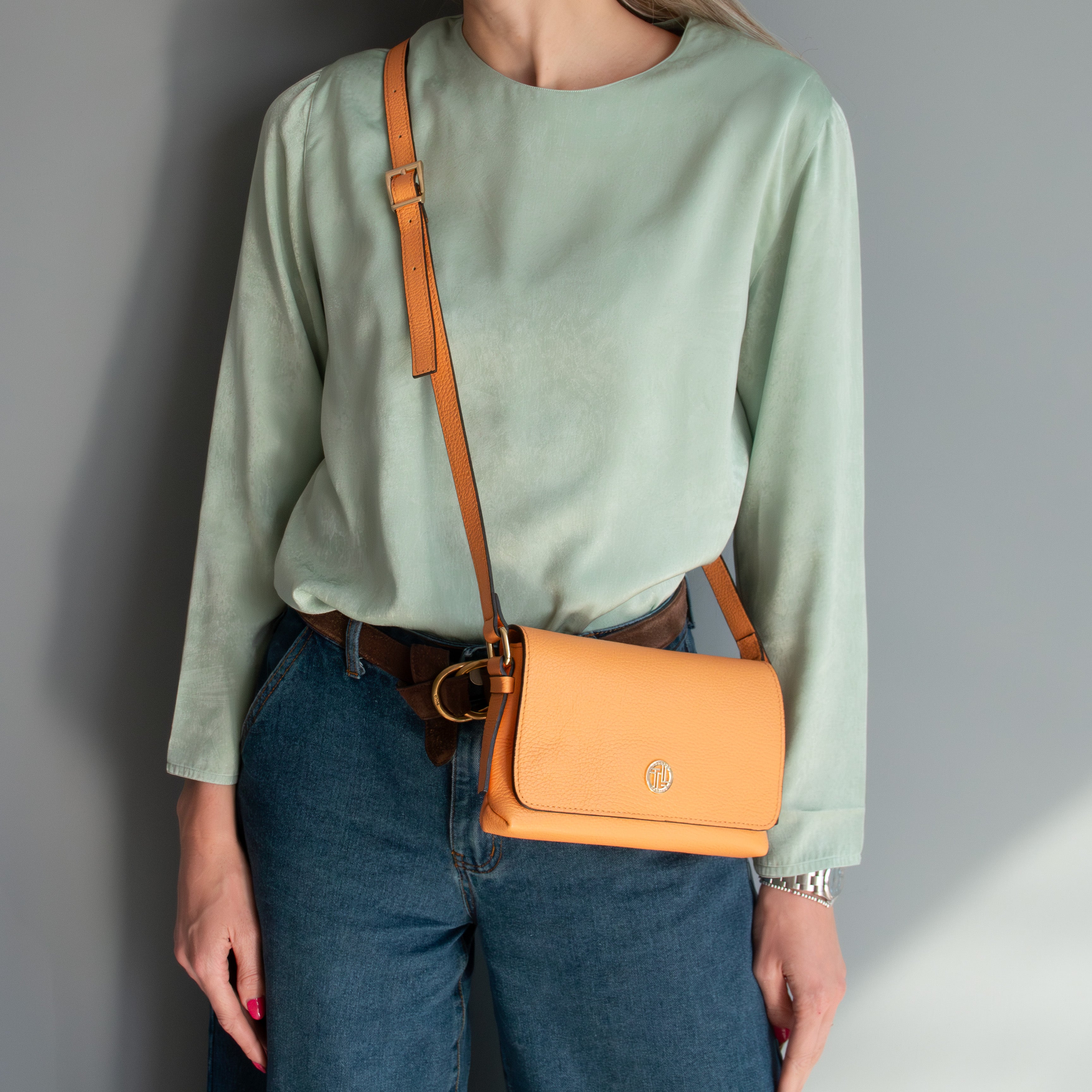 LIVIA — Sac bandoulière en cuir grainé