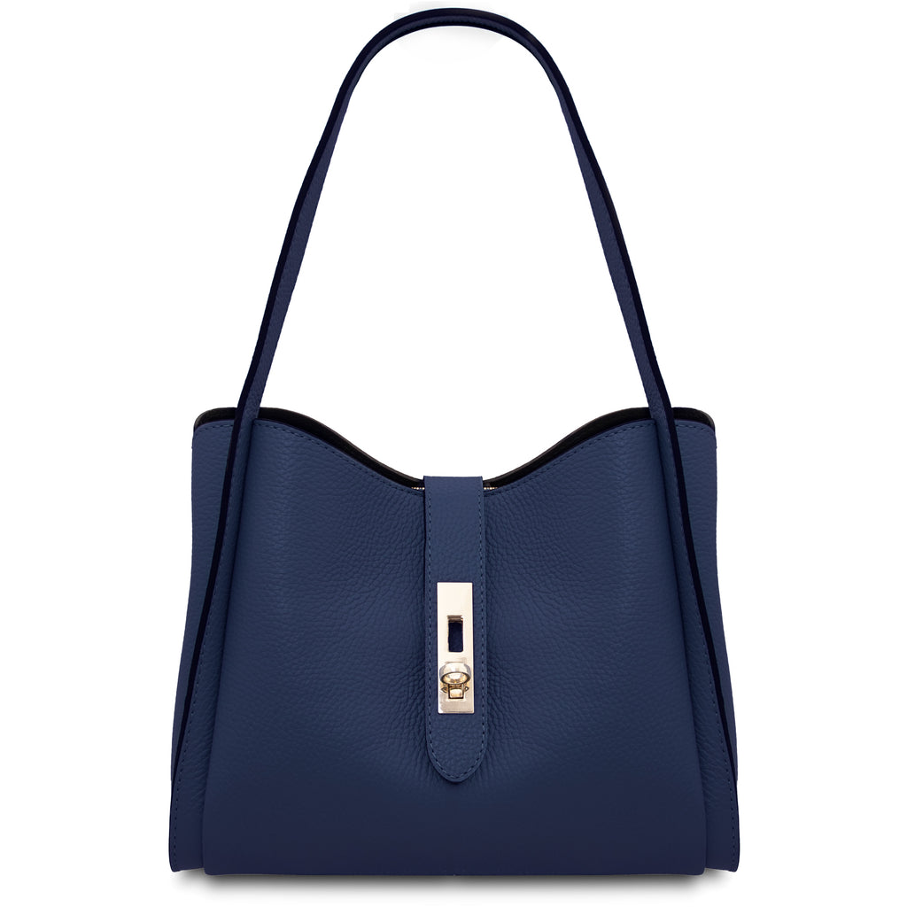 Sac à main femme SOAVE en cuir véritable souple à double poignée