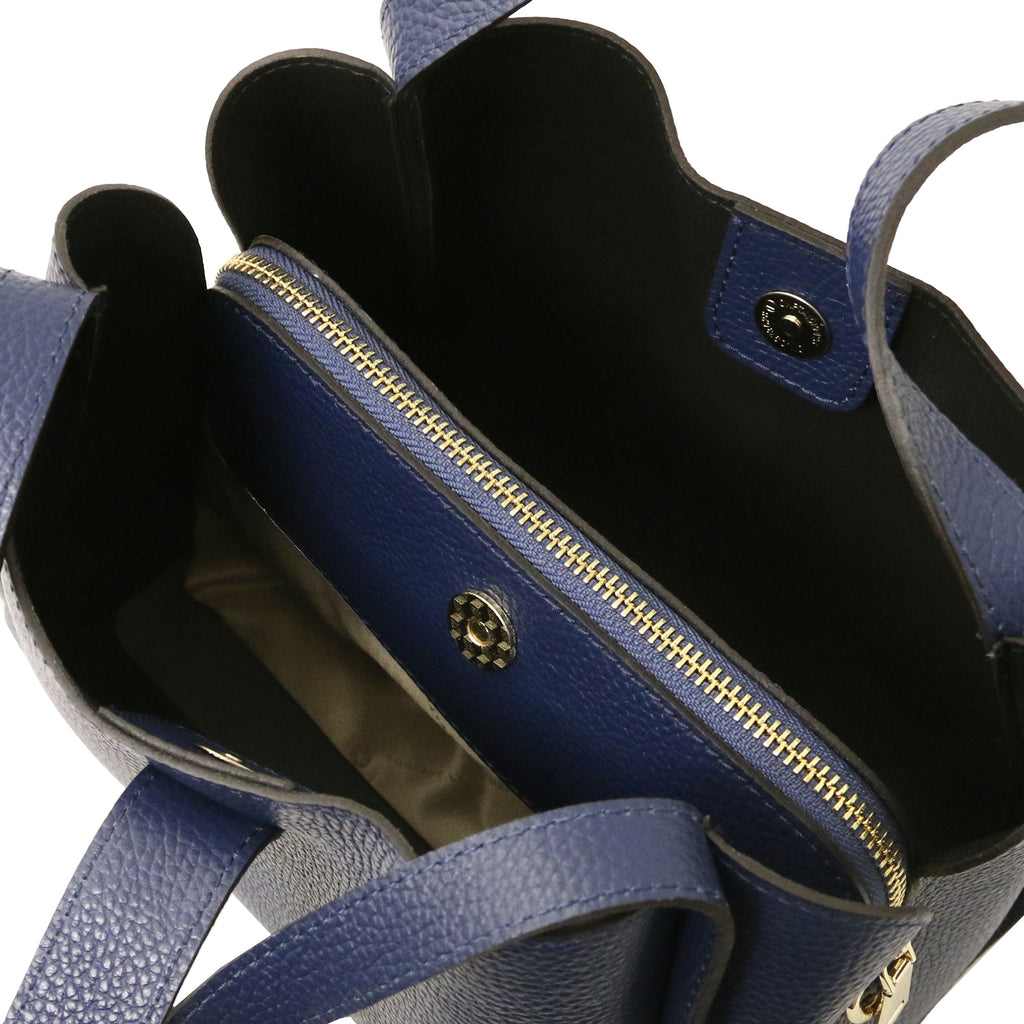 Sac à main femme SOAVE en cuir véritable souple à double poignée