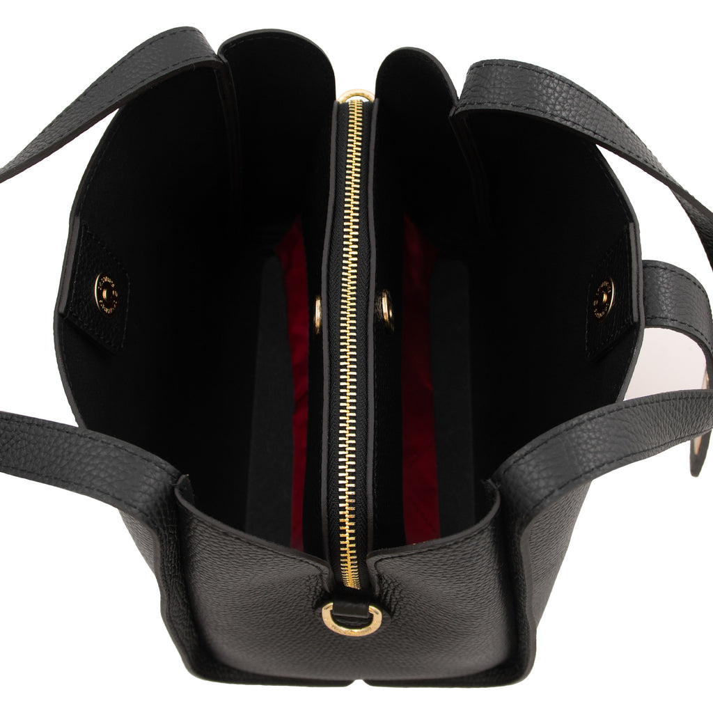 Sac à main femme SOAVE en cuir véritable souple à double poignée