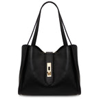Sac à main femme SOAVE en cuir véritable souple à double poignée