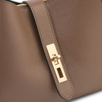 Sac à main femme SOAVE en cuir véritable souple à double poignée