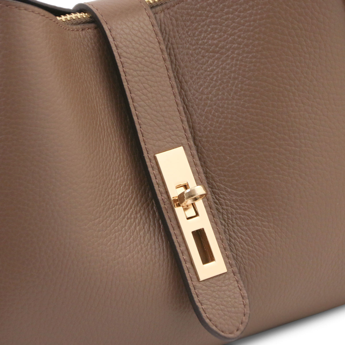 Sac à main femme SOAVE en cuir véritable souple à double poignée