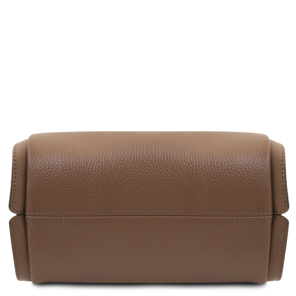 Sac à main femme SOAVE en cuir véritable souple à double poignée
