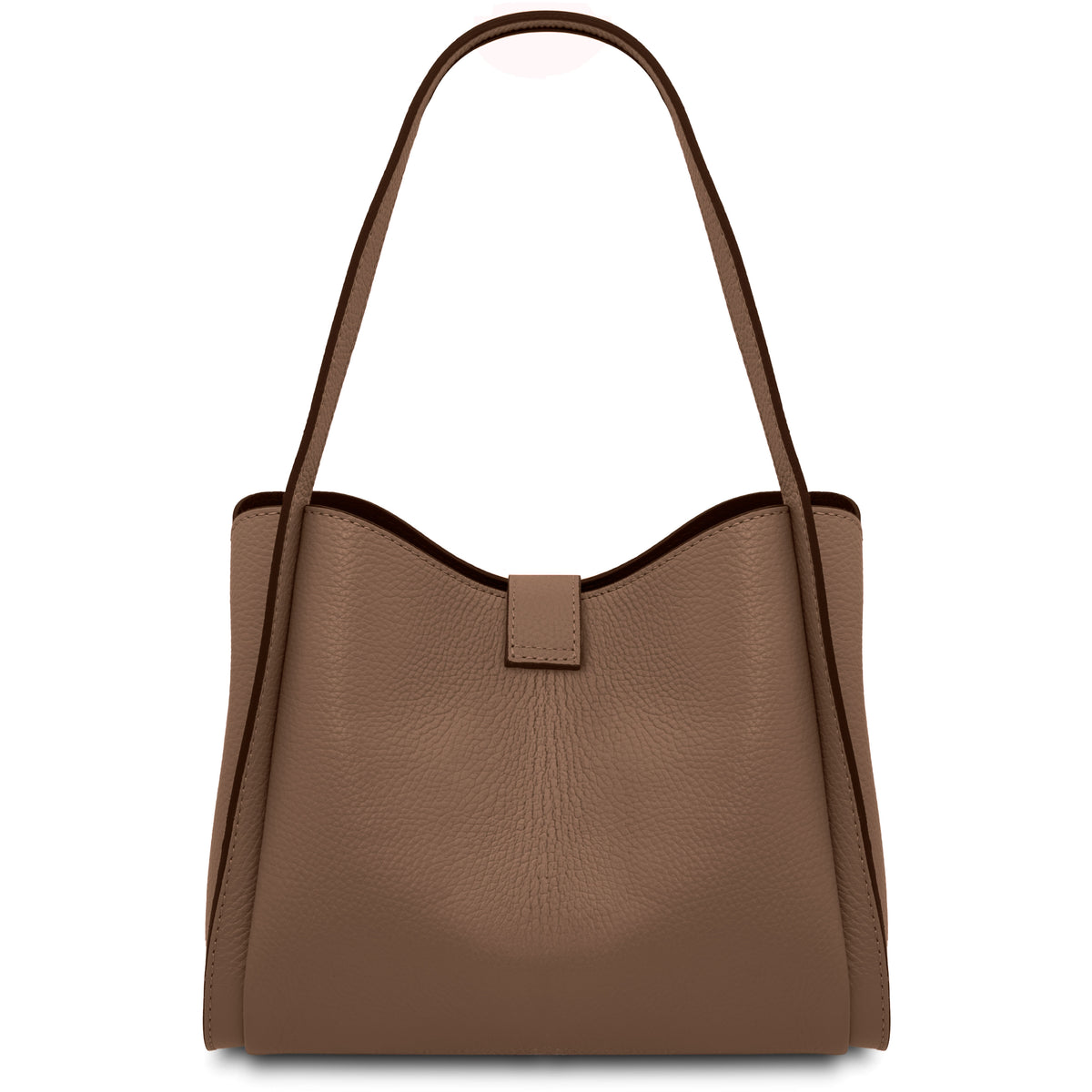 Sac à main femme SOAVE en cuir véritable souple à double poignée