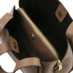 Sac à main femme SOAVE en cuir véritable souple à double poignée