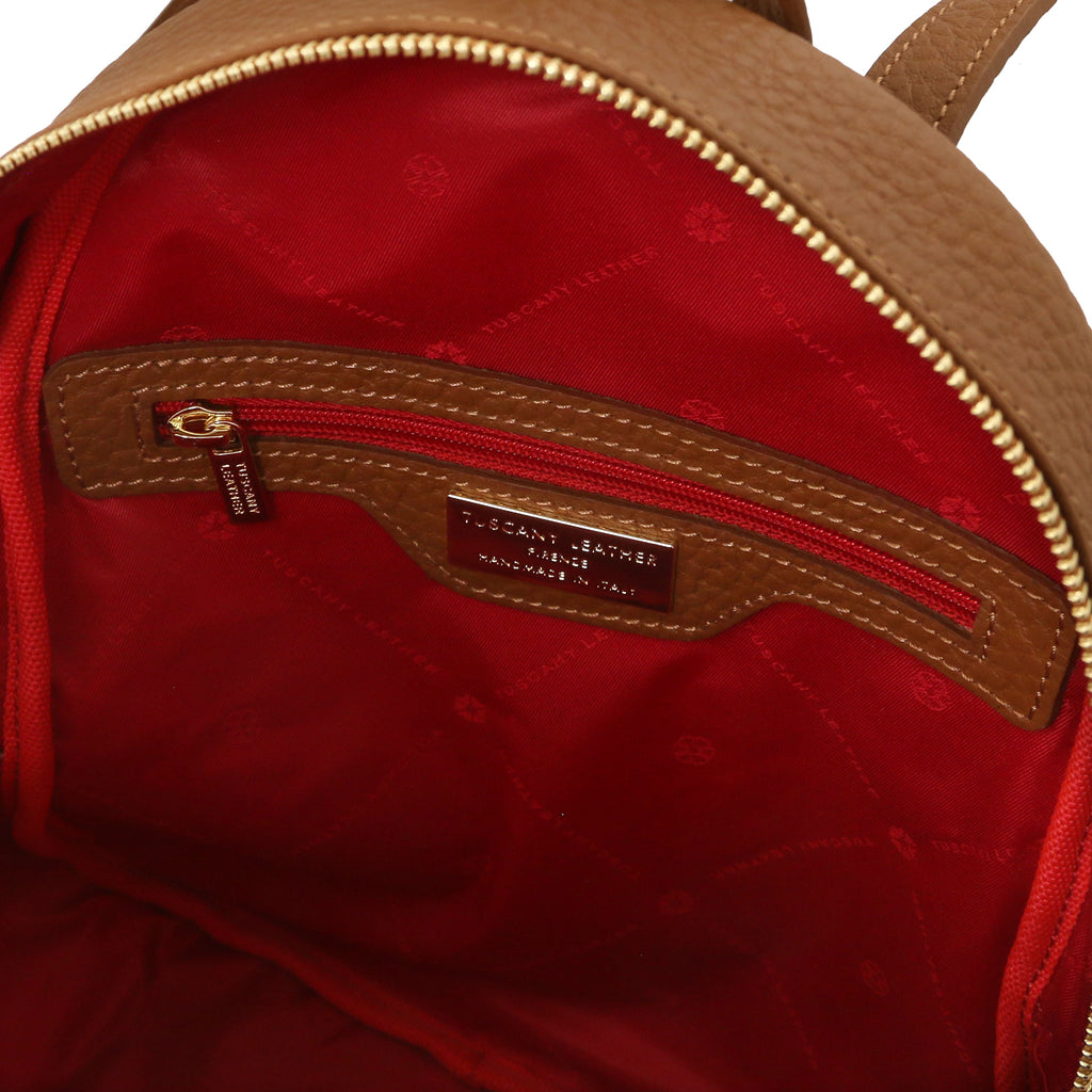 ARCO — Sac à dos compact en cuir à gros grain